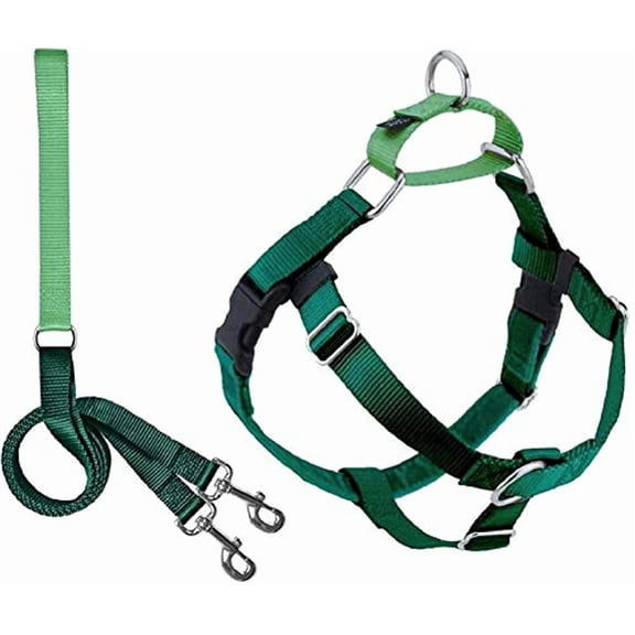 2 Hounds Design Freedom No Pull Dog Harness | Adjustable Gentle Comfortable Control for Easy Dog Walking |for Small Medium and Large Dogs | Made in USA | Leash Included