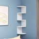 thumbnail image 4 of Organizador de estante de esquina blanco con múltiples compartimentos | Estantería de PVC moderna para montaje en pared | Diseño con particiones multilayer | Sostiene libros y elementos decorativos, 4 of 6