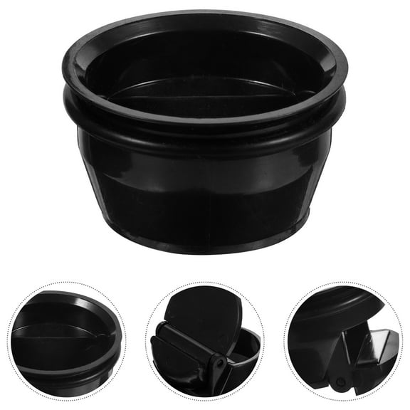 ETHZZLE 2Pcs Black Floor Drain Sewer Core with Backflow Preventer for Shower Kitchen Use