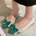 thumbnail image 7 of Ytobaz Flat Shoes for women Bow Accent Pointed Toe Ballet Flats Suede Dress Shoes Office Wedding Party Daily Casual Walking Travel Footwear, 7 of 7