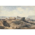 thumbnail image 3 of William Callow 24x17 Black Modern Framed Museum Art Print Titled - Plymouth Dockyard After the Fire (1840), 3 of 5
