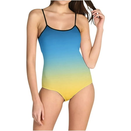 Women s Piece Strap Swimsuit  Quick-Dry Material  High Elasticity  One-Piece Design  for Beach/Swimming  Supportive  Comfortable  Seamless  Bikini Cover-Up  Womens Bathing Suit One Piece | Yellow XL