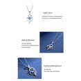 thumbnail image 5 of Collar de cristal en forma de corazón, collar de plata estándar 925, collar de joyería para mujer, el mejor regalo navideño para mujer, 5 of 5