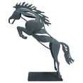 thumbnail image 2 of Art Metal Horse Statue Decor,Modern Horse Sculpture Handicraft, Rustic Metal Statue Decorations Gift for Home Bookshelf Fireplace Office Desk Figurine, 2 of 11