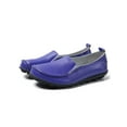 thumbnail image 5 of SIMANLAN Womens Flats Slip On Loafers Round Toe Leather Shoes Women Non-slip Casual Shoe Ladies Lightweight Purple 12, 5 of 6