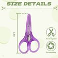 thumbnail image 2 of FACEGA Scissors All Purpose,Straight Handle 3.5" Embroidery Scissors,Pointed School Scissors,Purple, 2 of 6