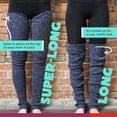 thumbnail image 4 of Foot Traffic Cable Knit Legwarmers (Long Denim), 4 of 5