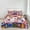 Red - Flower, variant on 2/3PCS Vintage Heart Bedspread Set,1pc Quilt + 1/2 Pcs Pillowcases,Bright Vivid Soft Skin-friendly Fabric Multiple floral styles available Bedroom Decoration Machine Washable
