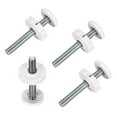 thumbnail image 3 of Almencla 4pcs Gate Threaded Spindle Rods Hardware Sturdy Easy Install Gate Screw Bolts Bolt Parts for Stair Railing Home White, 3 of 8