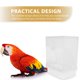 thumbnail image 5 of Comedero para pájaros Comederos para pájaros pequeños Dispensador de comida transparente Automático Exterior para mascotas Transparente, 5 of 6