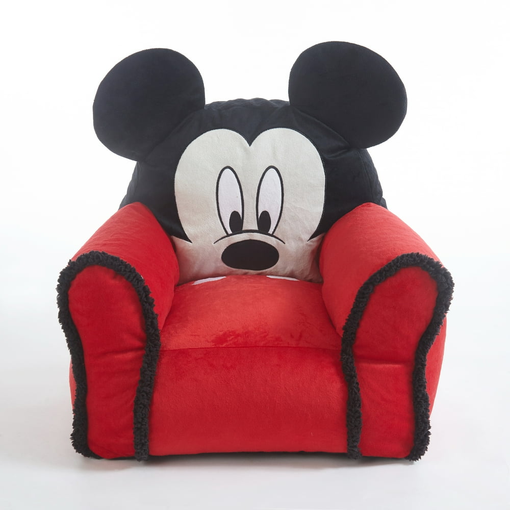 Disney Mickey Mouse Soft Plush Figural Bean Bag Chair, 1 each - Walmart.com - Walmart.com