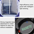 thumbnail image 2 of YISITIAN Solar Strobe Warning Light with Strong Magnetic Base LED Warning Lamp Super Bright Solar Safety Flashing Light Waterproof for Construction, Traffic, Factory, Crane Tower, Dock CA919-0175, 2 of 7