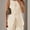Beige, variant on Women's Summer 2 Piece Outfits High Waisted Short Sets Crewneck Button Down Vest Business Work Blazer Suit, M