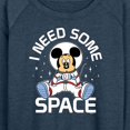 thumbnail image 3 of Mickey & Friends - Mickey I Need Some Space - Women's Lightweight French Terry Long Sleeve Shirt, 3 of 5