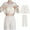 White, variant on Tnhcen Women's Home Clothes Set with Breast Pads Long Sleeve Pretty Nightdress Fluffy and Comfortable Pajamas M-3XL