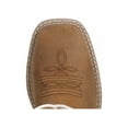 thumbnail image 6 of Smoky Mountain Kid's Rodeo Brown Distress/Rust Leather Western Boot with White Embroidery 2R, 6 of 7