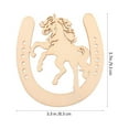 thumbnail image 2 of 48Pcs Light Brown Wooden Horseshoe Cutouts for Home Decoration, 2 of 8