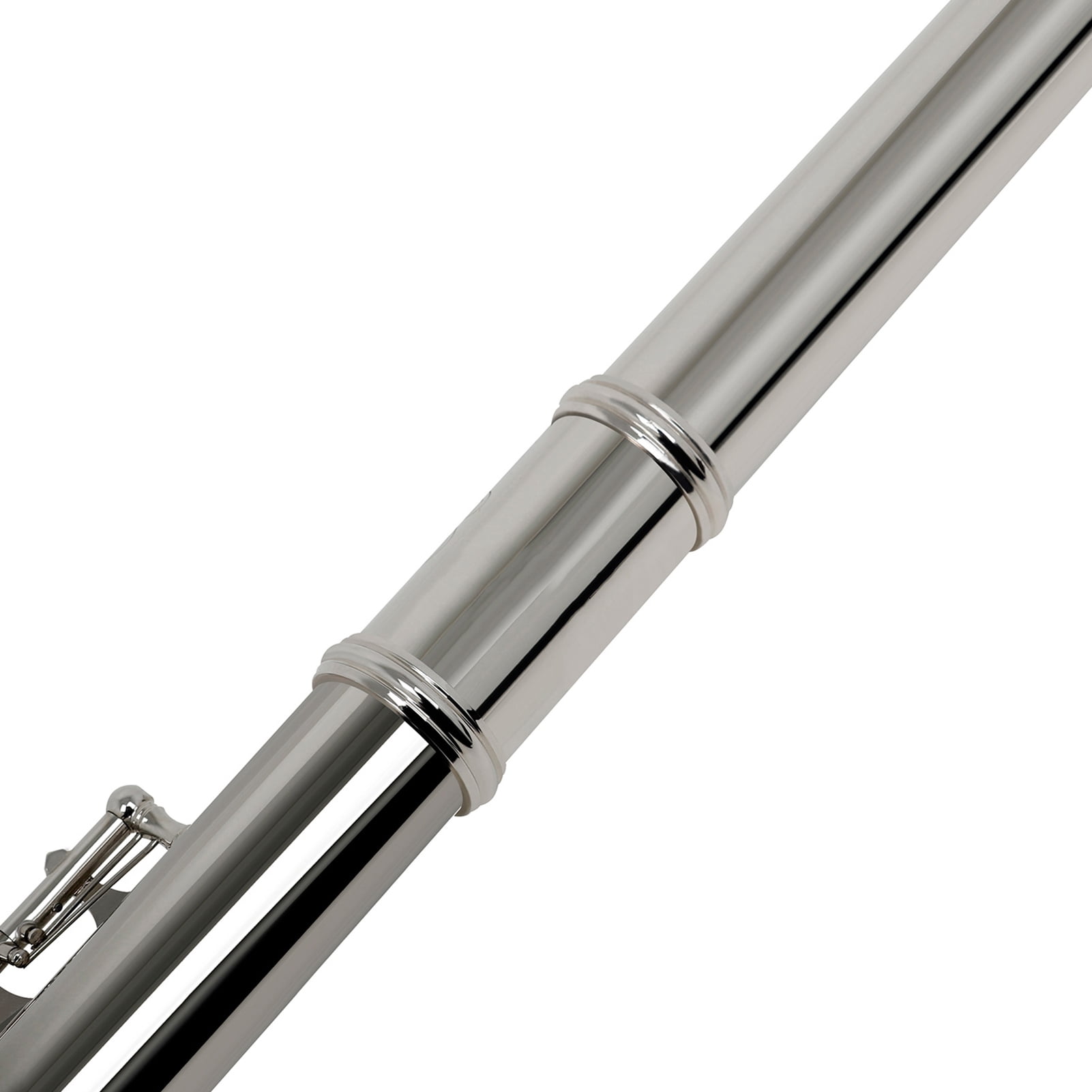C Cupronickel Plated 16 Holes C Key Flute Woodwind Instrument with Cleaning Accessories Padded Case for Beginners and Professionals