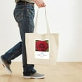 thumbnail image 4 of CafePress - Red Dahlia W/ Emerson Quote Tote Bag - Unisex Canvas Tote Bag, Beige, 1-Piece, 4 of 7