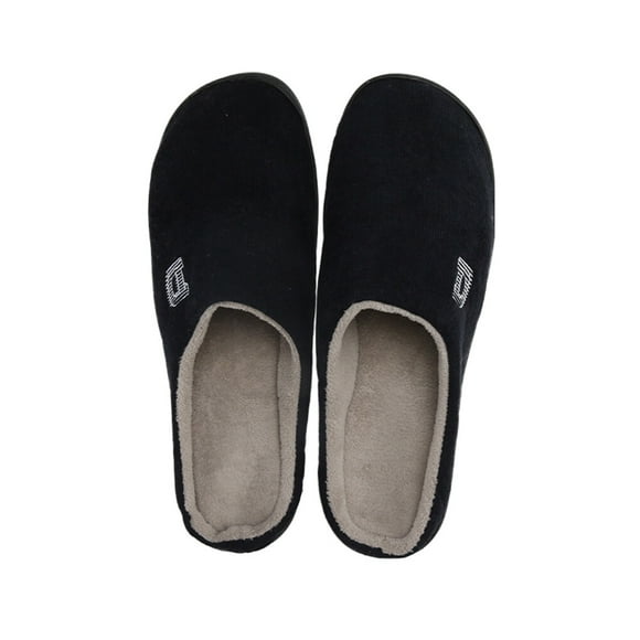 Memory Foam Slippers Men Anti Slip Home Slippers For Women Rubber Sole Plush House Breathable Shoes Indoor Outdoor