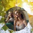 thumbnail image 3 of Elegant Wavy Pattern Metal Hanging Wind Spinners & Chimes for Yard and Garden - Cheerful Outdoor Decor for a Serene Atmosphere, 3 of 6