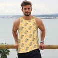 thumbnail image 6 of Picia mouse and cheese Printed Men’s Performance Tank, Men's Workout Tank Top Moisture-Wicking Tank Top Muscle tee, Breathable Workout Shirt-, 6 of 7