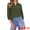 Army Green, variant on Women's Stylish 3/4 Sleeve Elbow Sleeve Blouse XL Army Green