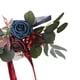 thumbnail image 3 of Cintas florales de flores artificiales para respaldo de silla con rosa artificial de eucalipto rojo, 3 of 3