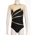 thumbnail image 3 of Venjoe Kids Sleeveless Gymnastics Leotards for Girls Ballet Dance Unitard Activewear One-piece Gold 10, 3 of 7