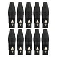 thumbnail image 1 of 10pcs DIY 3Pin XLR Adapter Socket XLR Aviation Connector Welding Microphone Cable Connector( Female), 1 of 5
