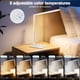 thumbnail image 4 of Lámpara de computadora LED de corona blanca, lámpara de mesa regulable, lámpara de lectura con puerto de carga USB, 5 modos de iluminación, control sensible, temporizador de apagado automático de, 4 of 21