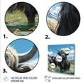 thumbnail image 3 of Designart "Highland Brown Yaks in Mountain Charm III" Animals Framed Wall Art - Brown Yaks Bedroom Framed Canvas Wall Art, 3 of 6