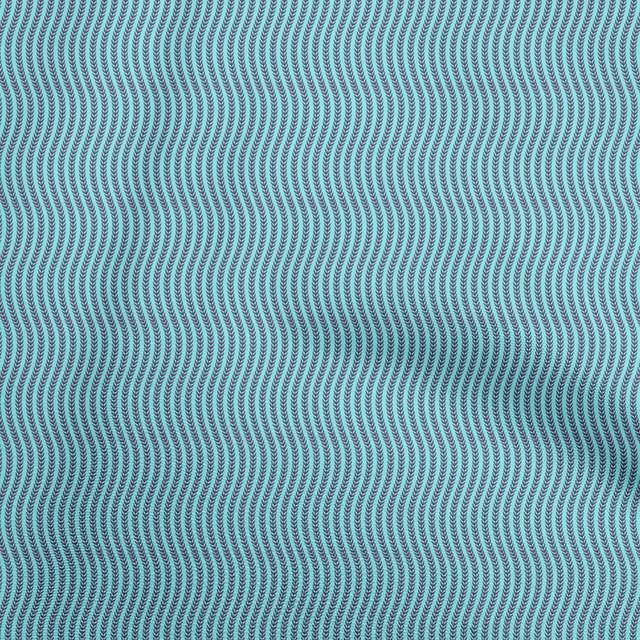 oneOone Rayon Aqua Blue Fabric Asian Block Craft Projects Decor Fabric Printed By The Yard 56 Inch Wide