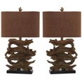 thumbnail image 5 of Safavieh Lighting Collection Forester Brown 26.5-inch Table Lamp (Set of 2), 5 of 5