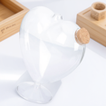 thumbnail image 1 of Minkissy 1Set Heart Shaped Jar Glass Candy Container with Lid for Food Storage and Decoration Transparent Cork Stopper, 1 of 8