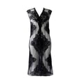 thumbnail image 1 of Ropa Playa Ocean Pacific para Mujer Vestido Largo Cuello V Sin Mangas Negro Talla Única, 1 of 4