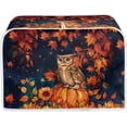 thumbnail image 1 of UNICEU Maple Leaf Owl Toaster Dust Cover Protector Compatible with 4 Slice Heat-Resistant Dust Protection Anti-Scratch Home Kitchen Fall Thanksgiving Decor, 1 of 7
