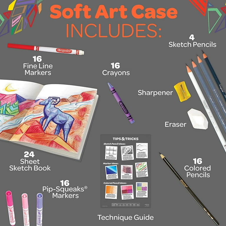 Crayola Craft Kits - Sketch & Color Art Supply Kit - Yahoo Shopping