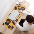 thumbnail image 3 of Long Mouse Pads for Desk,Yellow and Black Of Leopard Print Desk Mats on Top Of Desks, Desk Mouse Pad Extra Large with 3mm Non-Slip Base and Stitched Edge for Gaming,Office,Work,Home 31.5"x11.8", 3 of 6