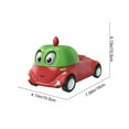 thumbnail image 3 of SPOORYYO Q Cute Fruit Themed Remote Control Car, Four Way Toy Car, With Cool Lights, Leaf Shaped Controller, 3 of 6
