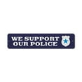 thumbnail image 2 of We Support Police Novelty Sign, Metal Wall Decor - 4x18 inches, 2 of 4