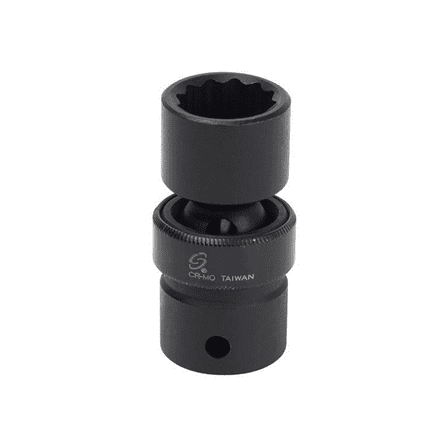 SUNEX 1/2" Dr 18mm 12pt Deep Universal Impact socket