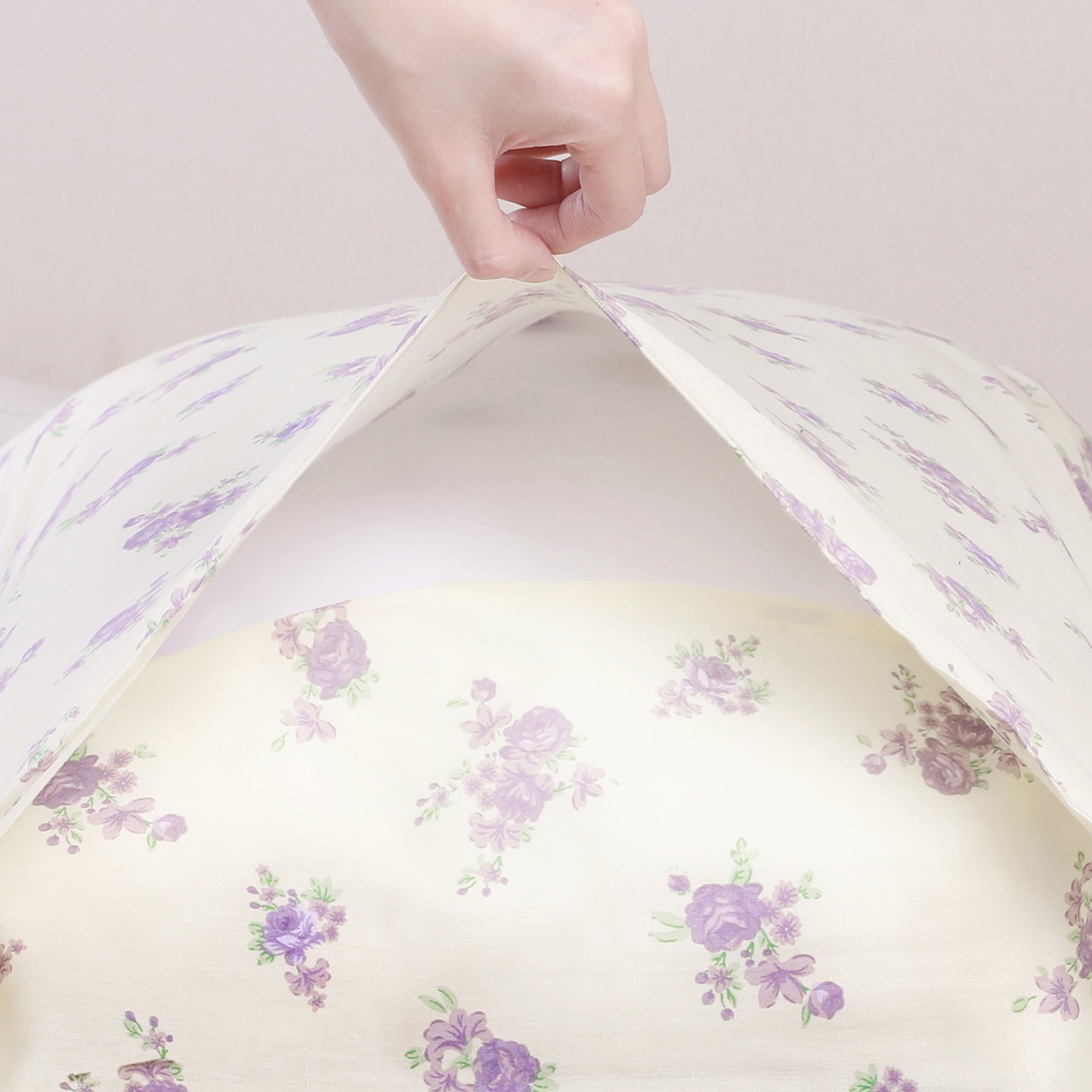 Unique Bargains Pillowcase Cotton Floral Pillow Cases with Envelope Closure Purple