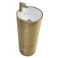 thumbnail image 3 of Fine Fixtures VANNES PEDESTAL 16"X16" BRUSHED GOLD, 3 of 5