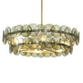 thumbnail image 3 of 21823GNWBR Maxim Lighting Loren - 6 Light Chandelier-9 Inches Tall and 32 Inches Wide-Weathered Brass Finish-Green Vintage Glass Color, 3 of 5