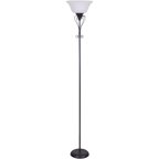 Mainstays 58" Rice Paper Shade Floor Lamp, Black Finish - Walmart.com