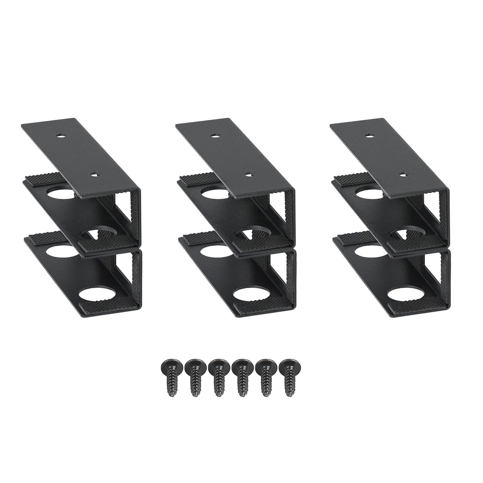 Pack of 3 Sturdy Carbon Steel Under Desk Laptop Holder Multipurpose Storage Rack for Home Office and Study Area