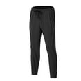 thumbnail image 3 of YLSDY Men's Jogger Pants Lightweight Thin Quick Dry Pants Workout Active Athletic Running Pants Casual Loose Pants Black XL, 3 of 5
