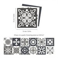 thumbnail image 4 of Walplus  Marjorelle Black White Moroccan Tile Sticker Peel and Stick 24 pieces, 4 of 7