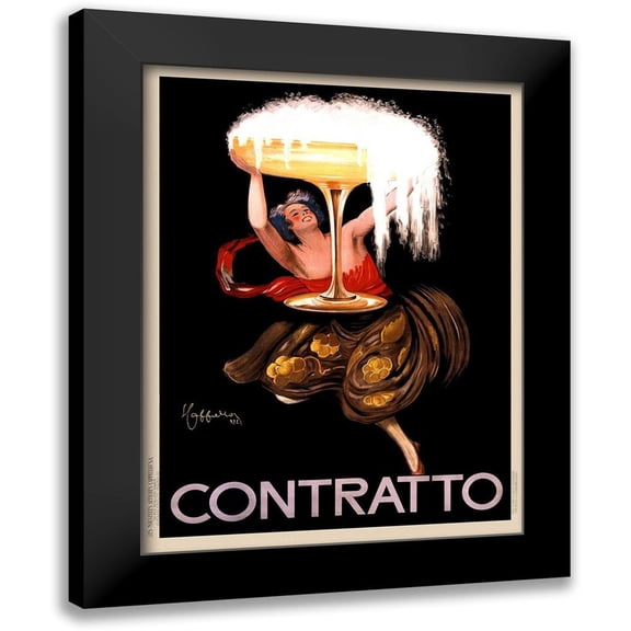 Anonymous 12x14 Black Modern Framed Museum Art Print Titled - Contratto